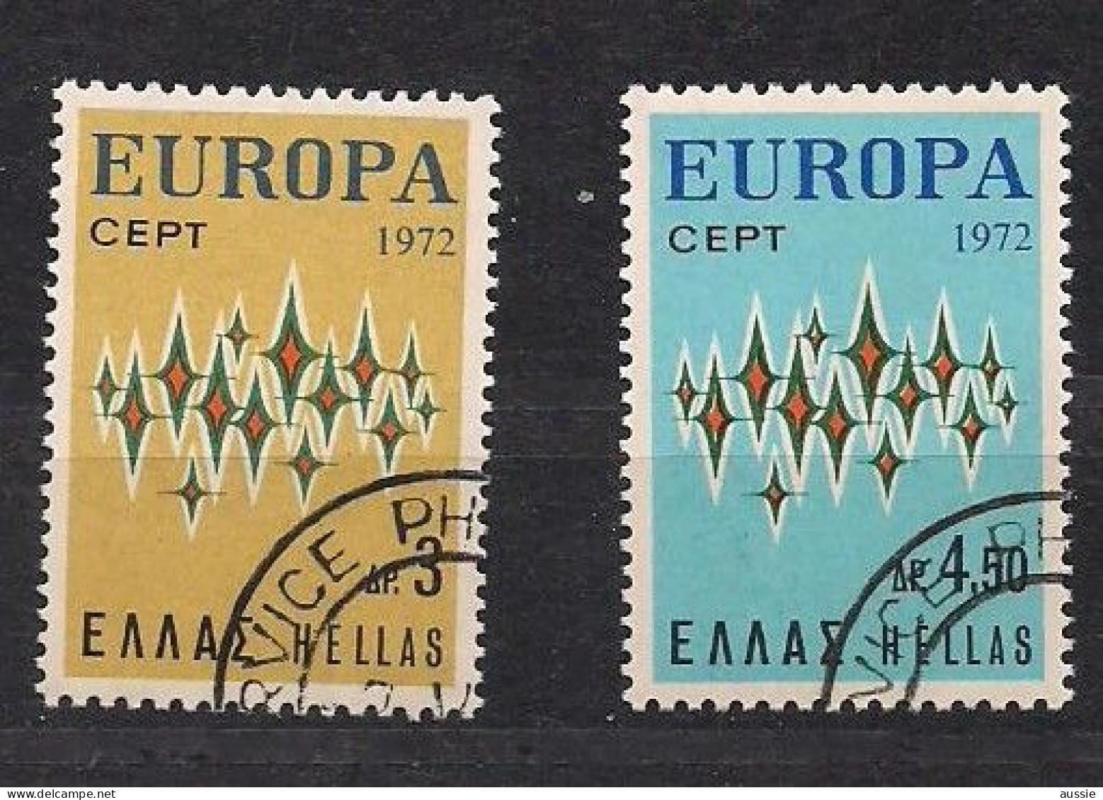 Cept 1972 Grèce Griekenland Greece Yvertn° 1084-1085 (°) Oblitéré - 1972