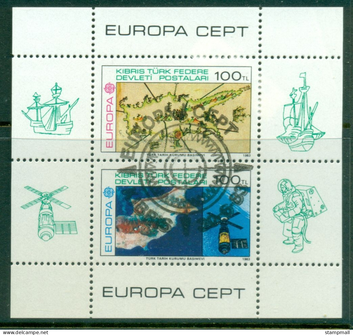 Cyprus Turkish 1983 Europa MS CTO - Used Stamps