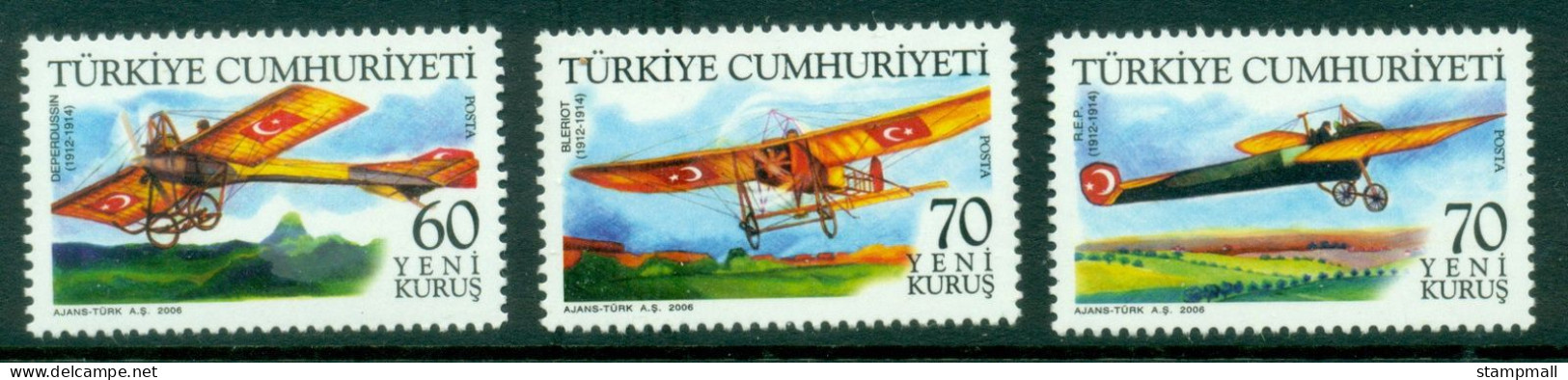 Turkey 2006 Airplanes MUH - Unused Stamps