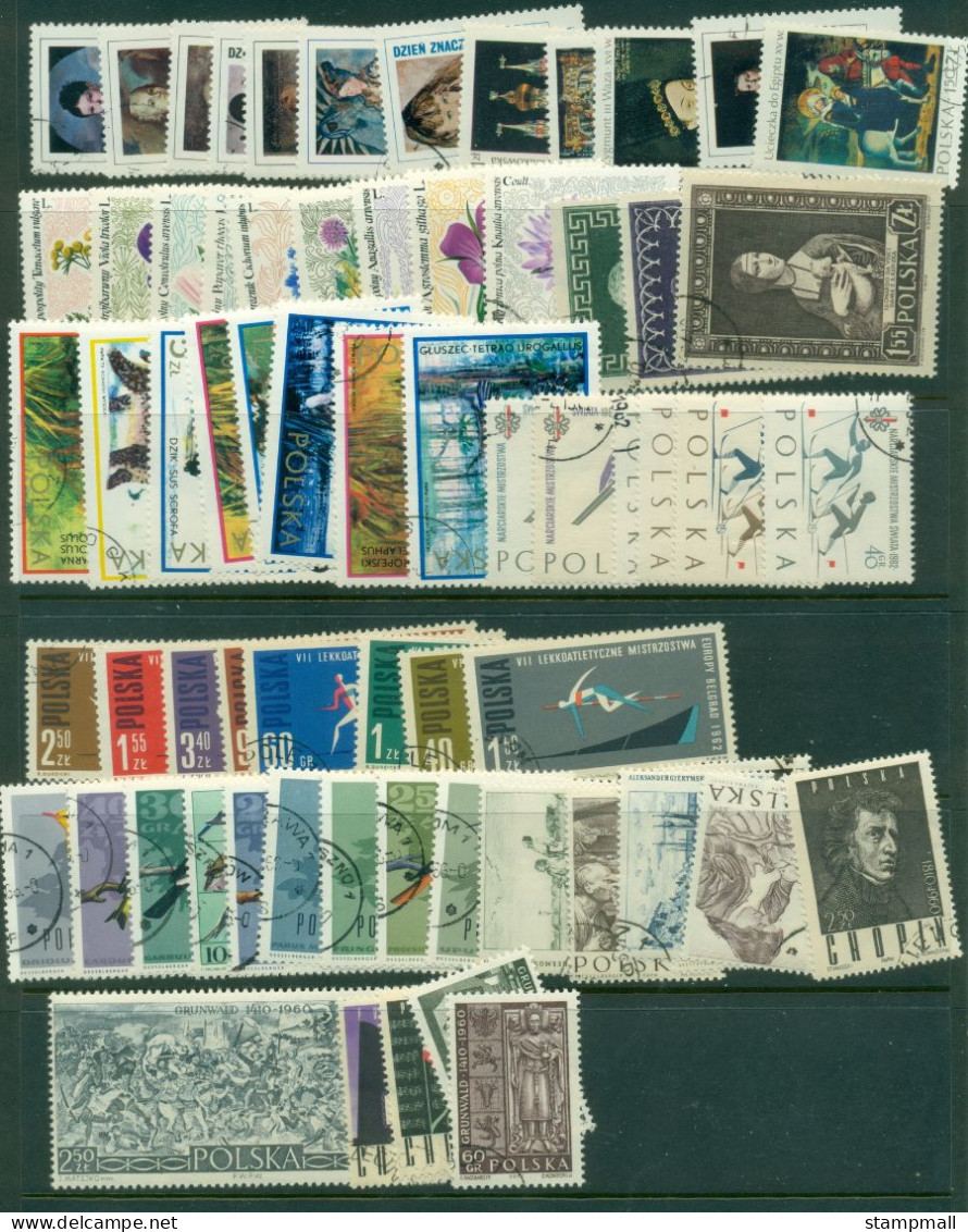 Poland 1960's On Assortment, Sets, Singles, Most CTO 5 Scans - Collections