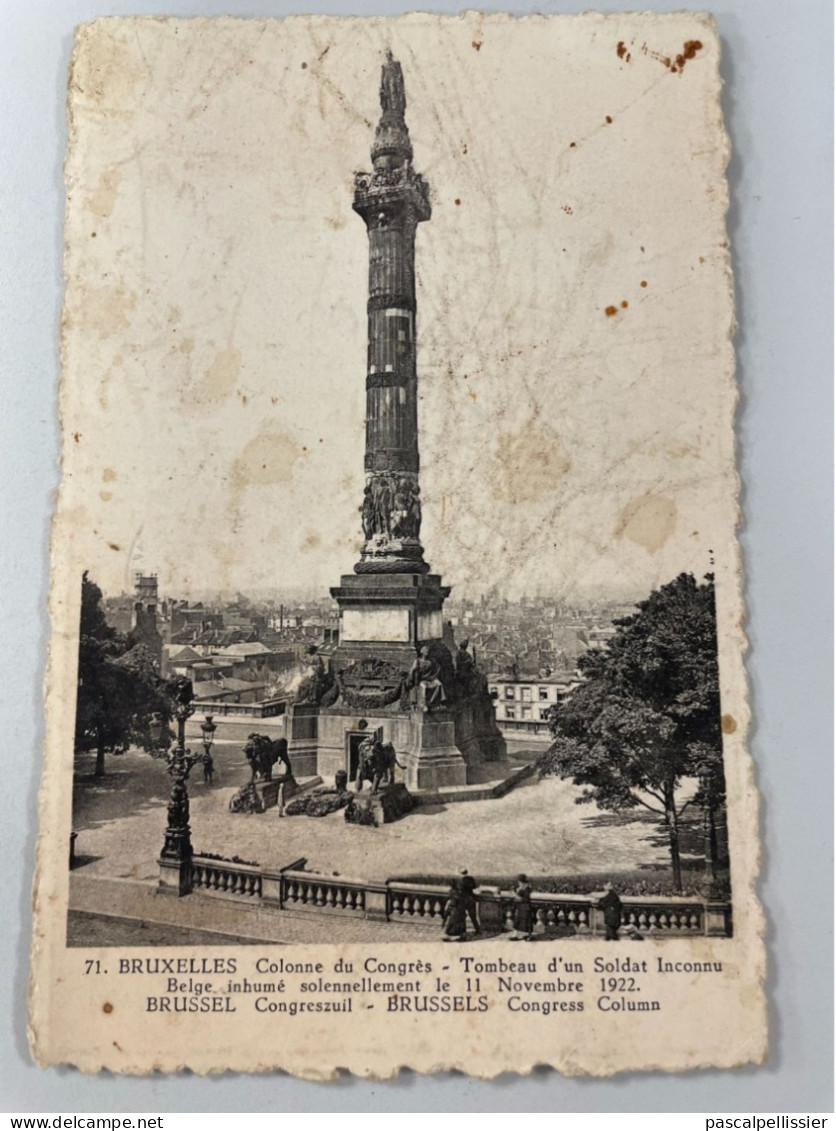 CPSM - BELGIQUE BRUXELLES - Colonne Du Congrès - Marktpleinen, Pleinen