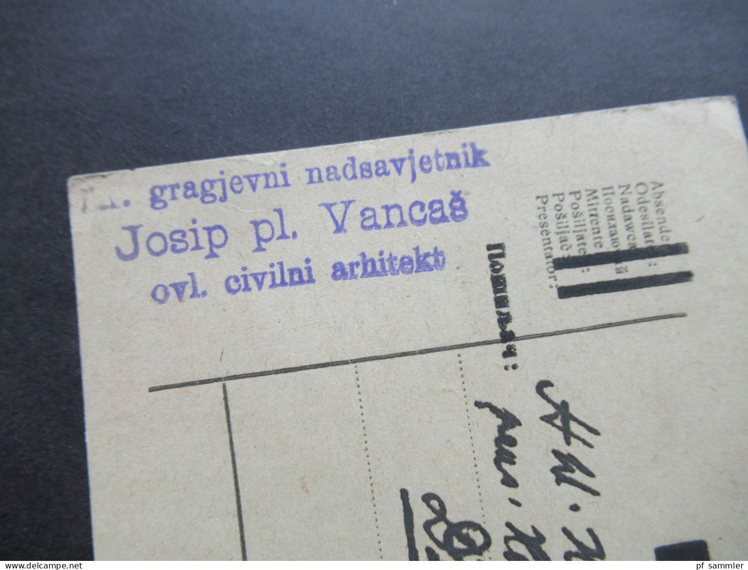 1920 Jugoslawien SHS Ganzsache Provisorium Des Staates DRZAVA Tagesstempel Sarajevo Und Zensurstempel! - Cartas & Documentos