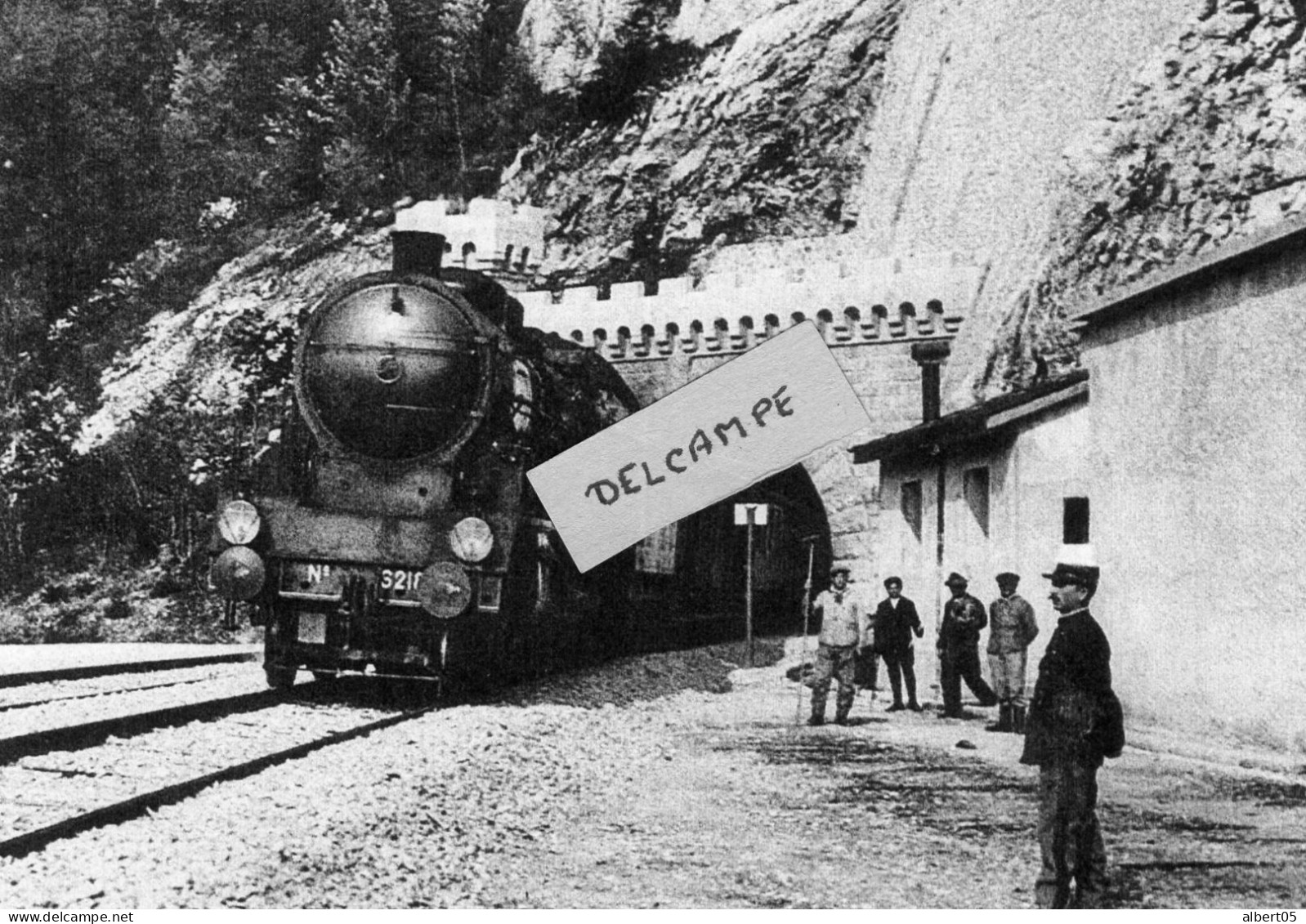 Ligne Frasne-Vallorbe - Sortie Du Tunnel Du Mont D'Or Coté Vallorbe En 1919 - Reproduction - Vallorbe