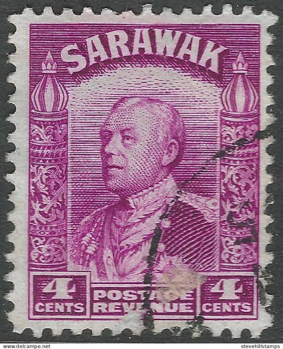 Sarawak. 1934-41 Sir Charles Vyner Brooke. 4c Used. SG 109 - Sarawak (...-1963)