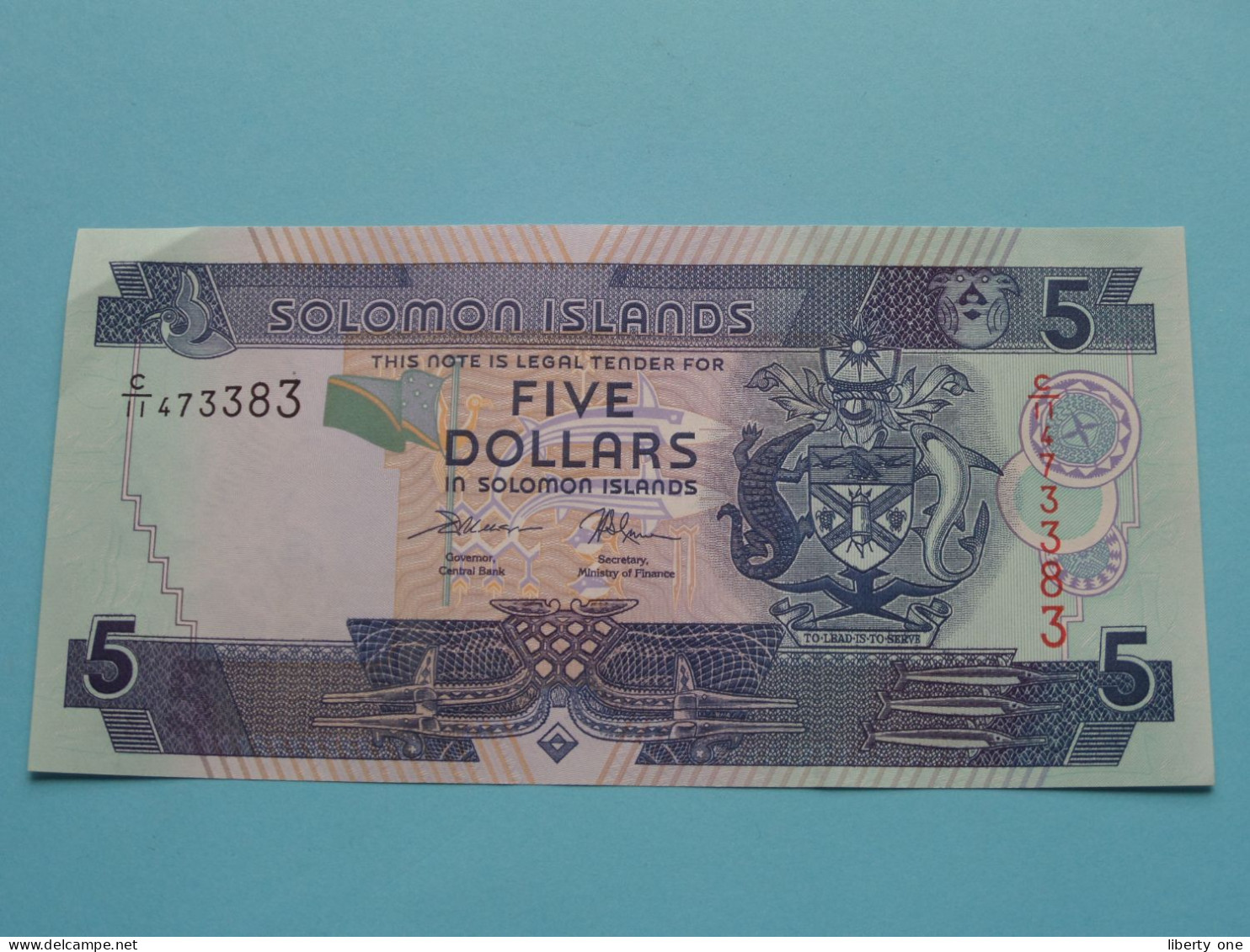 5 Dollars (Five) SOLOMON ISLANDS ( For Grade, Please See Photo ) UNC ! - Andere - Oceanië