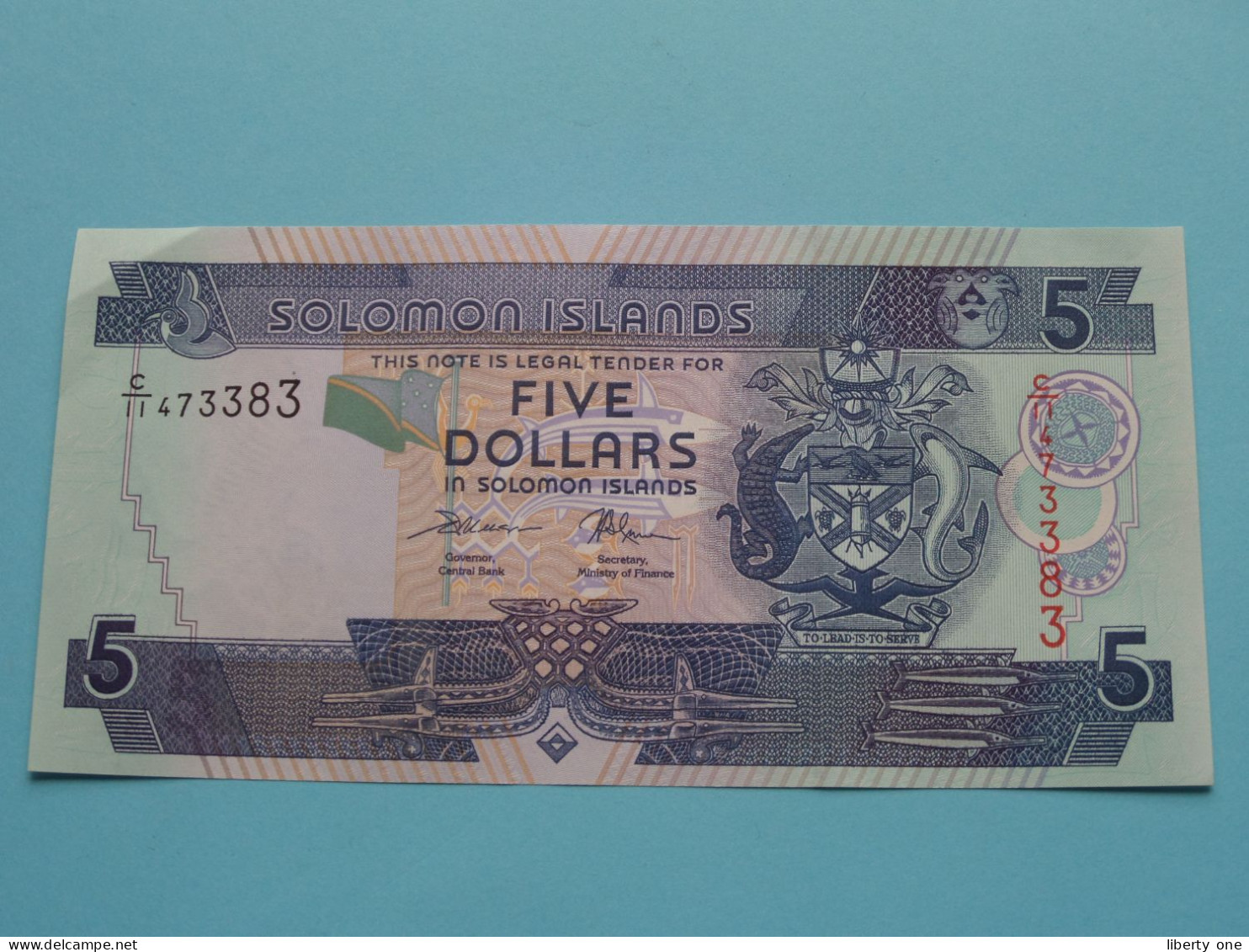 5 Dollars (Five) SOLOMON ISLANDS ( For Grade, Please See Photo ) UNC ! - Other - Oceania