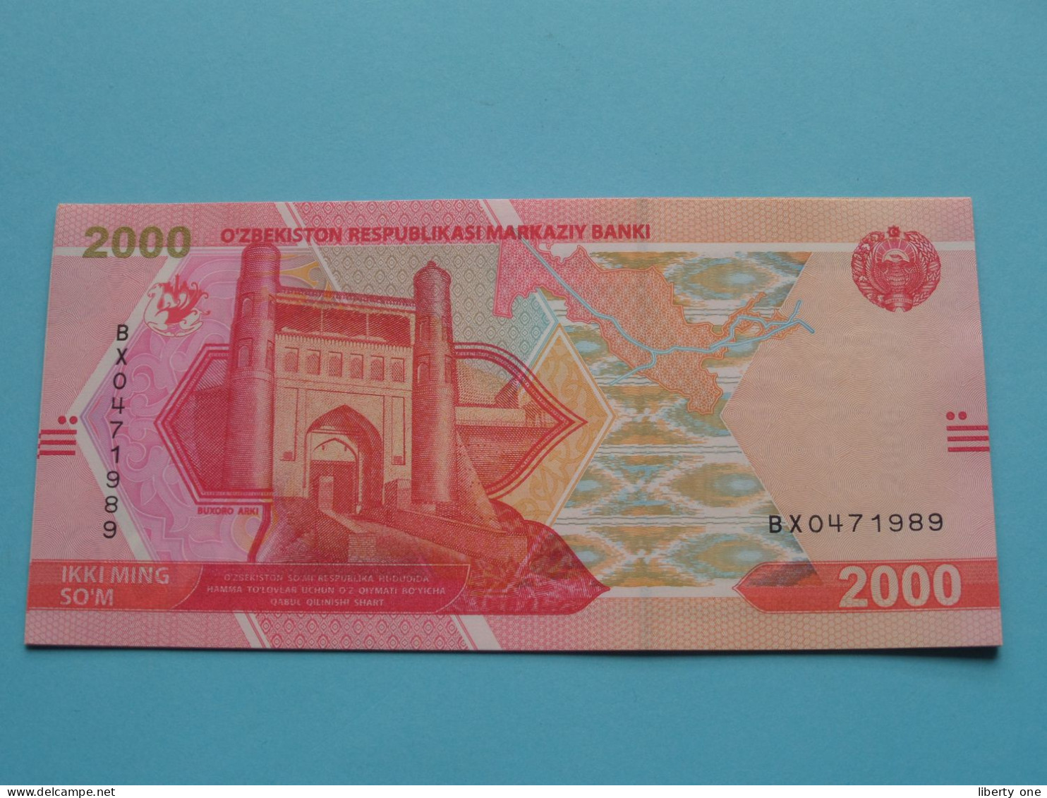 2000 Ikki Ming So'm ( 2021 ) O'ZBEKISTON Respublikasi Markaziy Banki ( For Grade, Please See Photo ) UNC ! - Uzbekistan