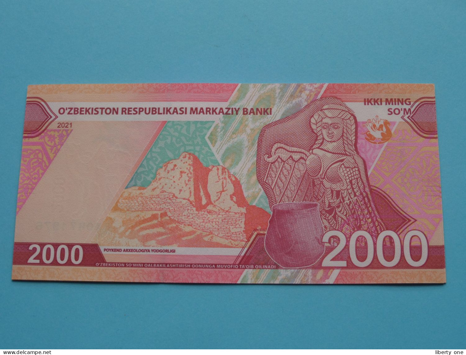 2000 Ikki Ming So'm ( 2021 ) O'ZBEKISTON Respublikasi Markaziy Banki ( For Grade, Please See Photo ) UNC ! - Usbekistan