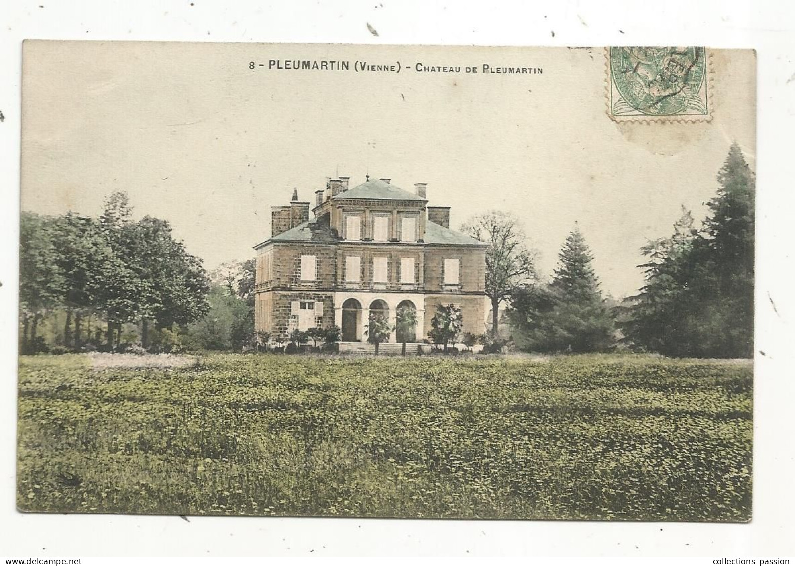 JC, Cp, 86, PLEUMARTIN, Château De Pleumartin, Voyagée - Pleumartin