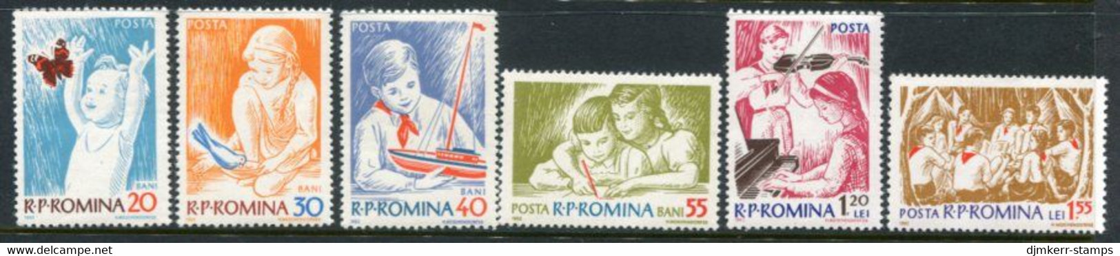 ROMANIA 1962 World Of Children LHM / *.  Michel 2099-104 - Ongebruikt