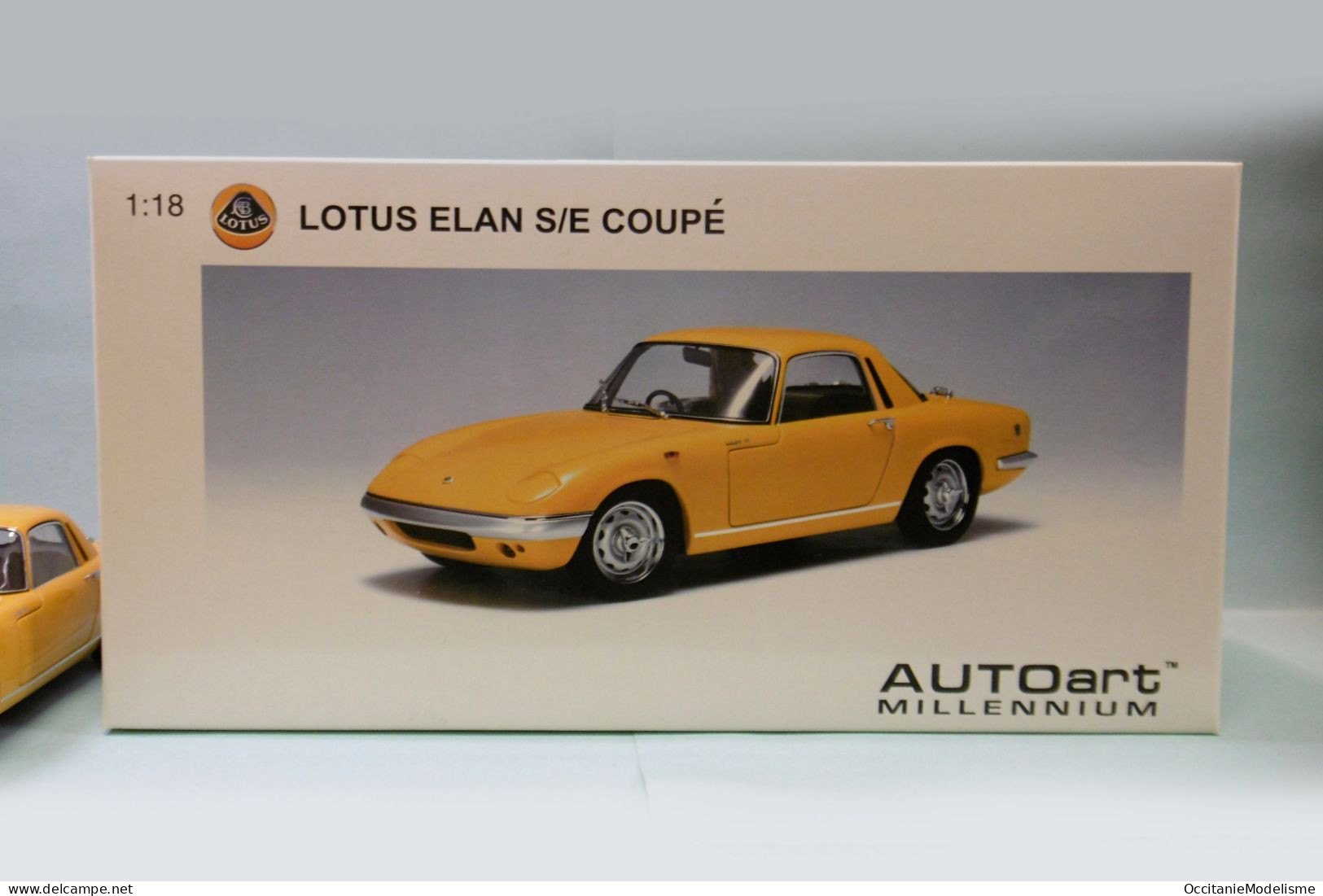 Autoart - LOTUS ELAN S/E S3 Coupé jaune réf. 75352 BO 1/18