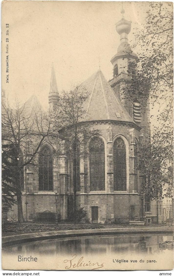 Binche  *  L'Eglise Vue Du Parc  (Nels, 12) - Binche