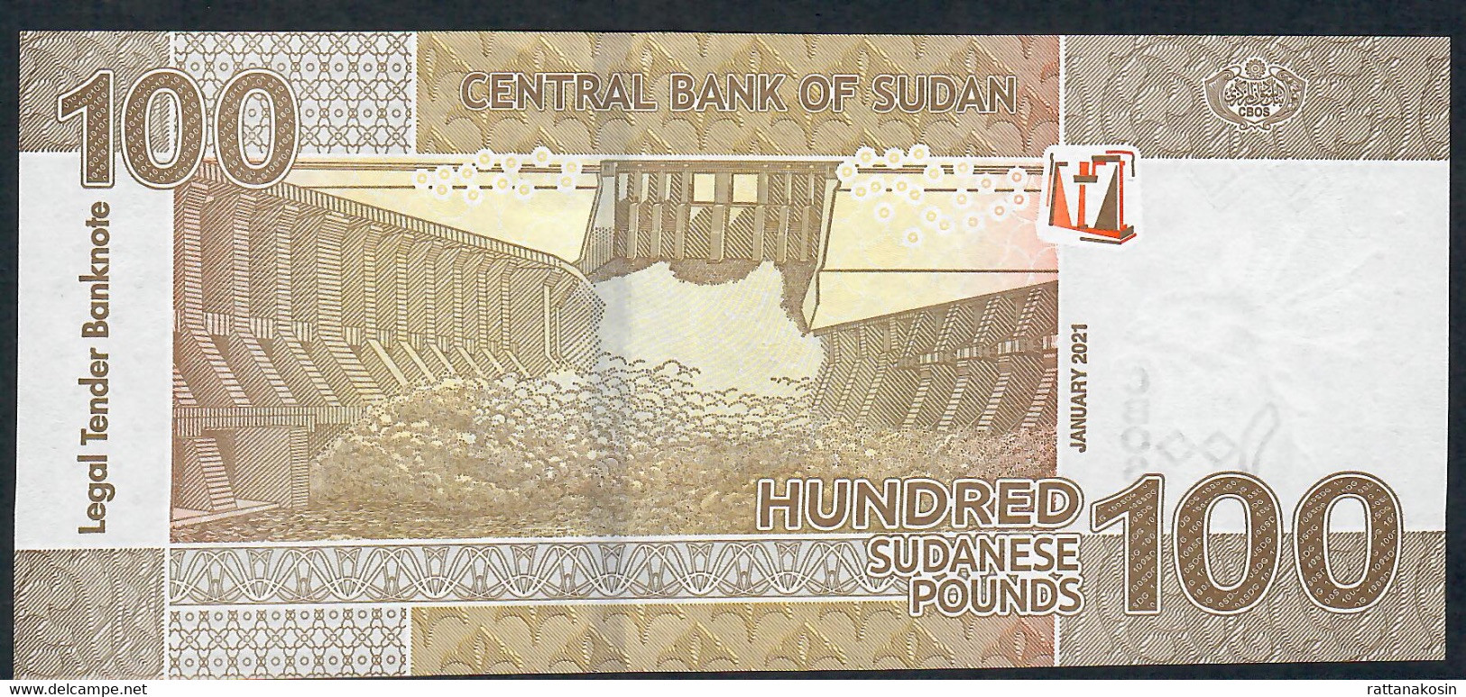 SUDAN NLP  100 POUNDS JANUARY 2021 #GZ  UNC. - Soedan