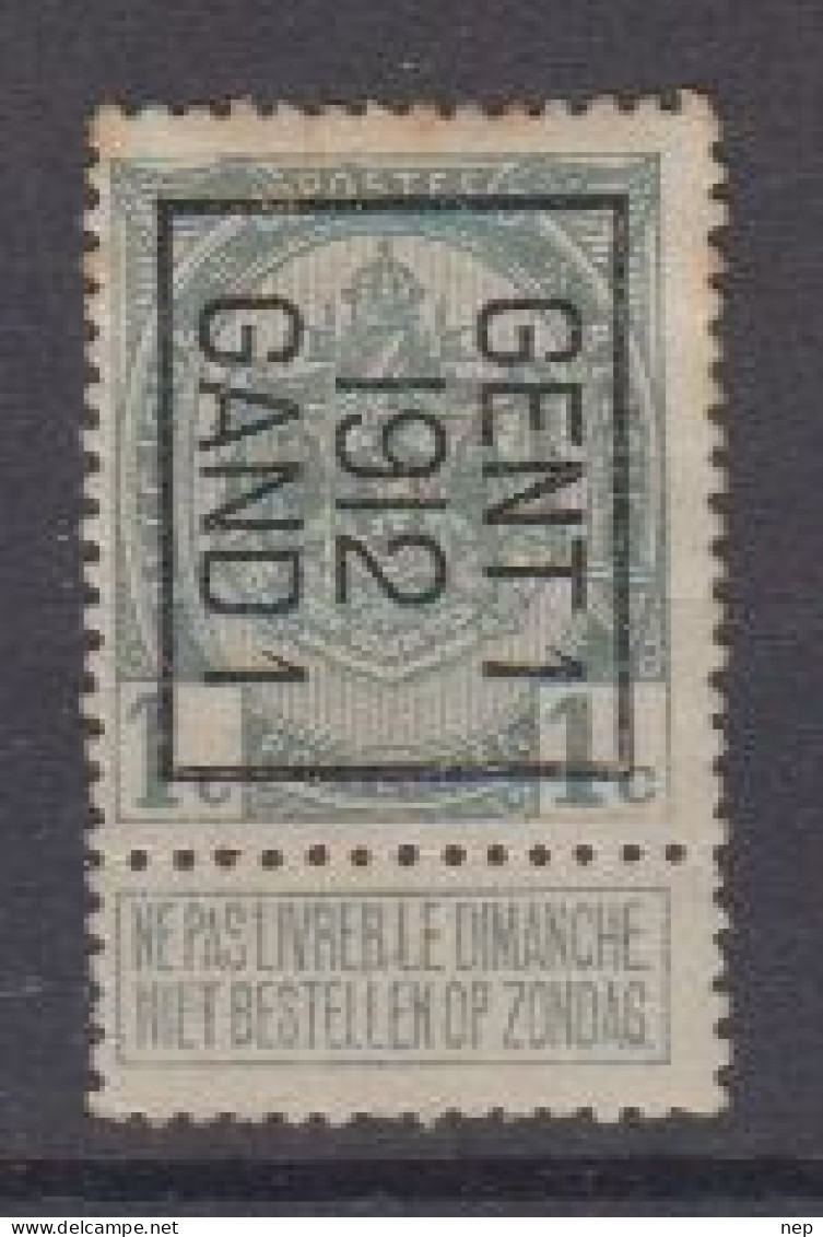 BELGIË - PREO - Nr 22 B - GENT "12" GAND - (*) - Typografisch 1906-12 (Wapenschild)