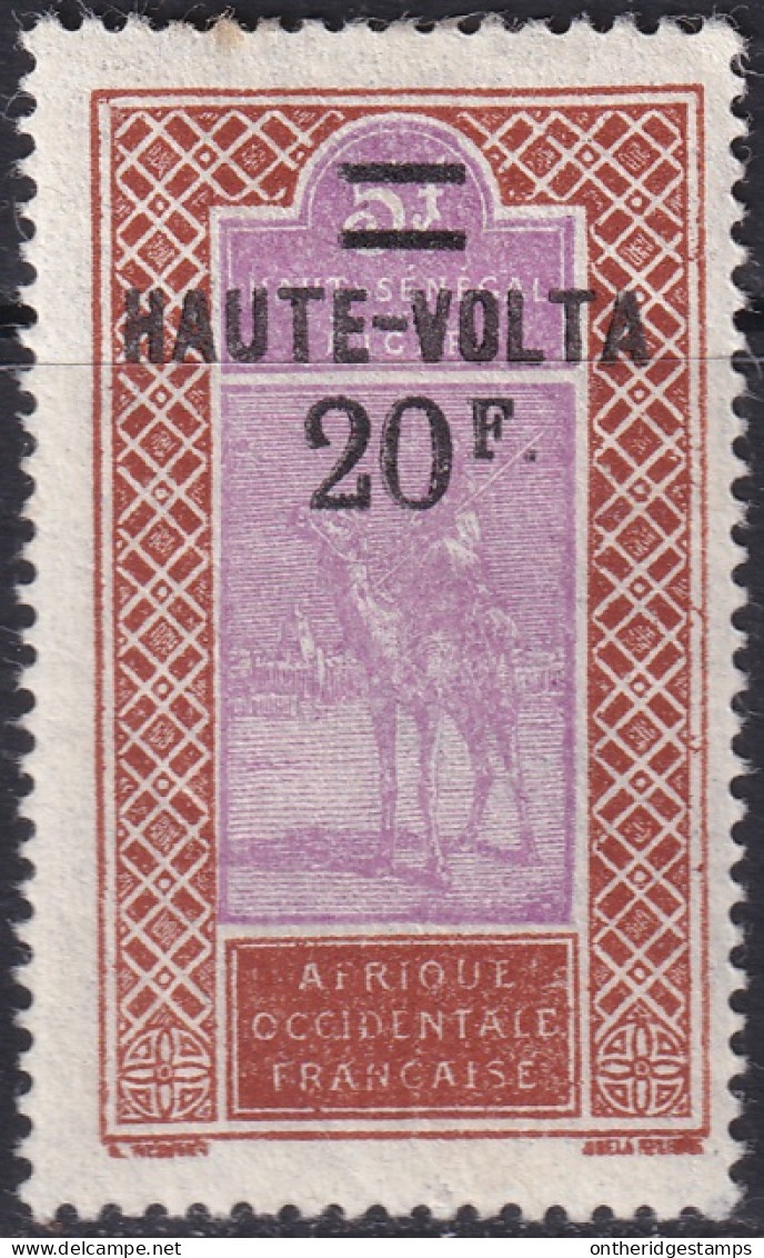 Upper Volta 1927 Sc 42 Haute-Volta Yt 40 MH* Thin At Top - Neufs