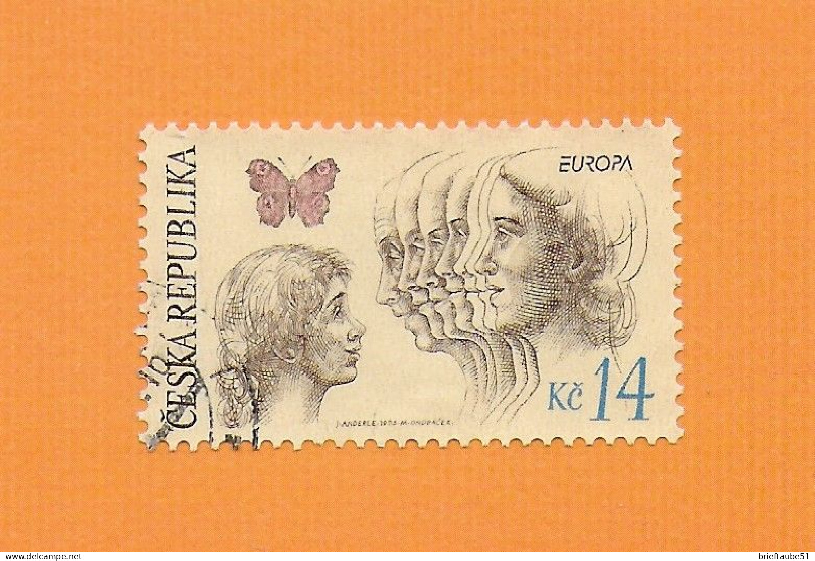CZECH REPUBLIC 1995 Gestempelt°Used  MiNr.77 "EUROPA CEPT: FRIEDEN & FREIHEIT: FRAUEN" - Used Stamps
