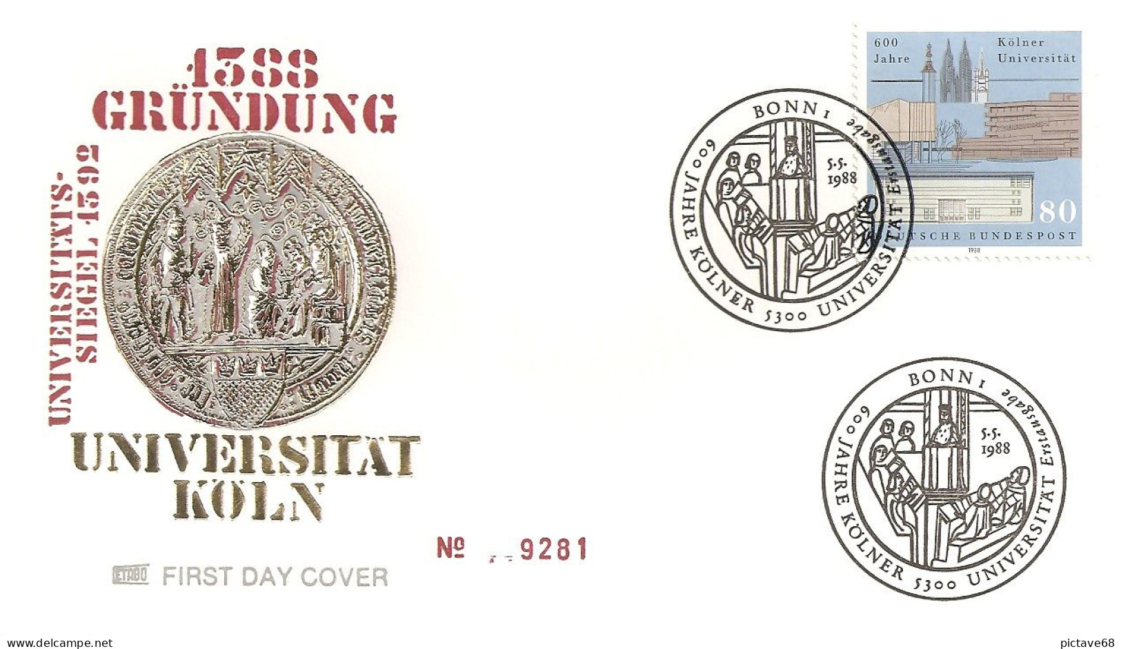 ALLEMAGNE  / FDC YVERT N° 1202- MICHEL N° 1370 - Andere & Zonder Classificatie