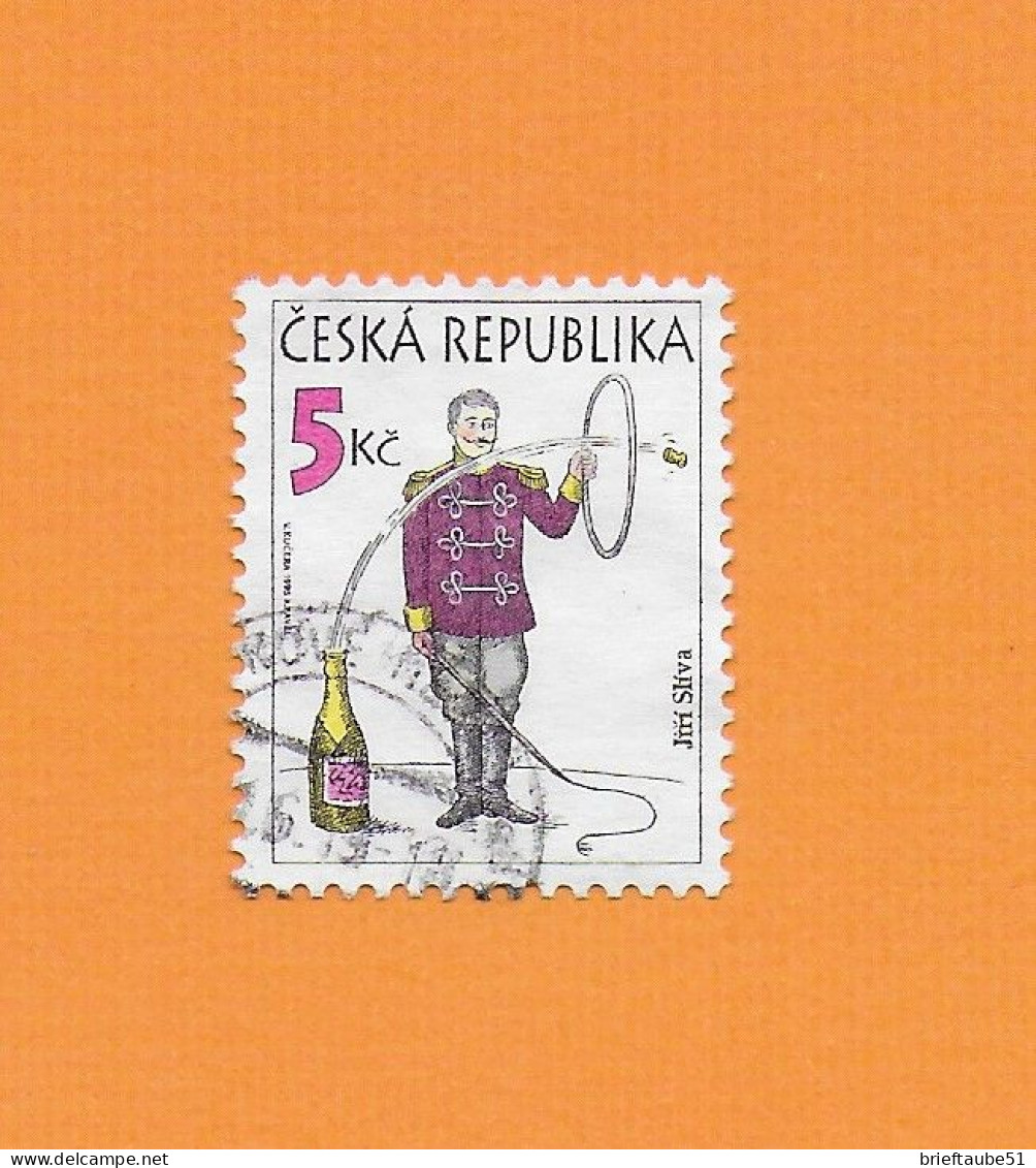CZECH REPUBLIC 1995 Gestempelt°Used/Bedarf   MiNr. 86  "HUMOR # Der Korkensprung - Used Stamps