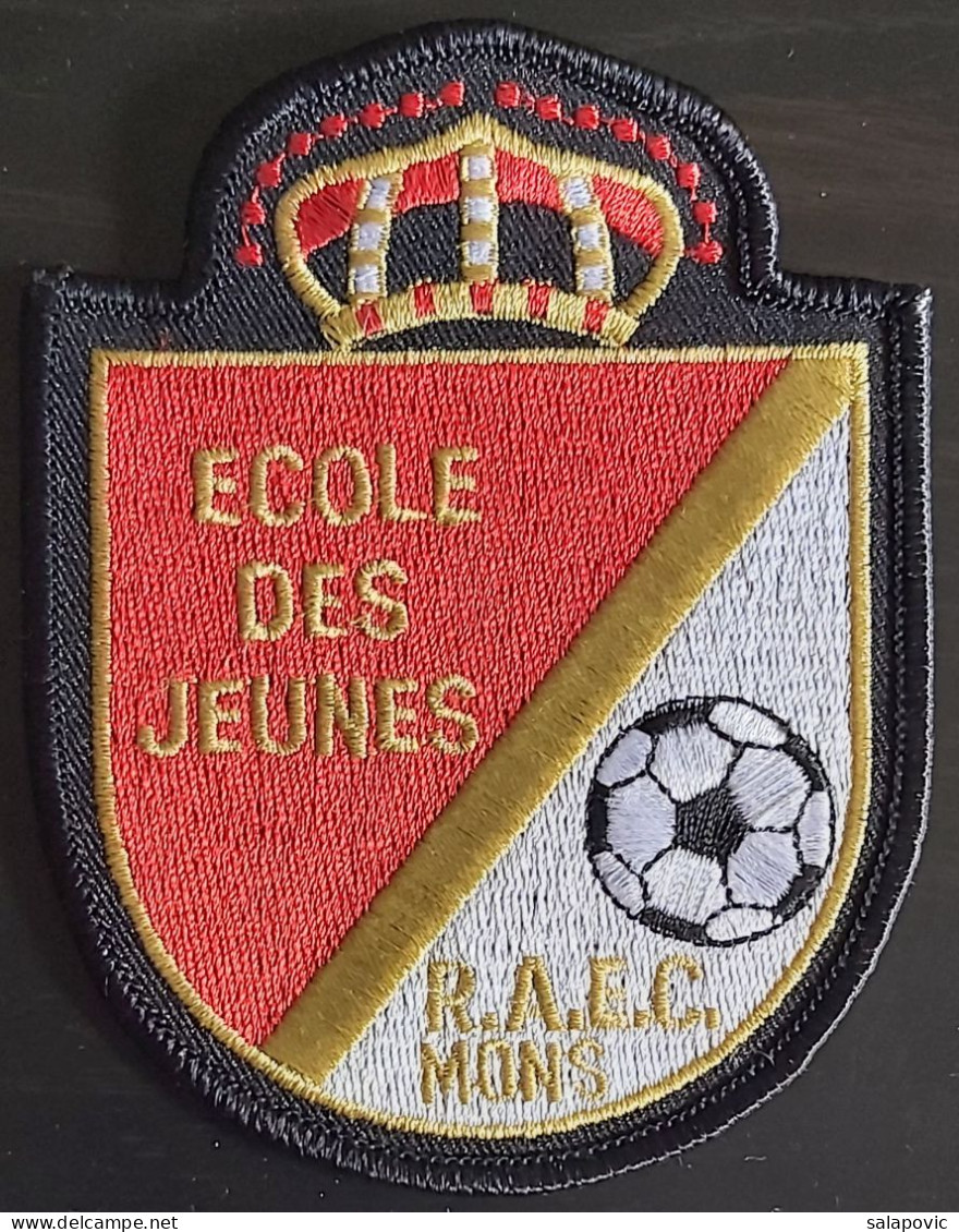 RAEC Royal Albert Elizabeth Club De Mons Belgium Football Club Soccer Fussball Calcio Futbol Futebol PATCH - Habillement, Souvenirs & Autres