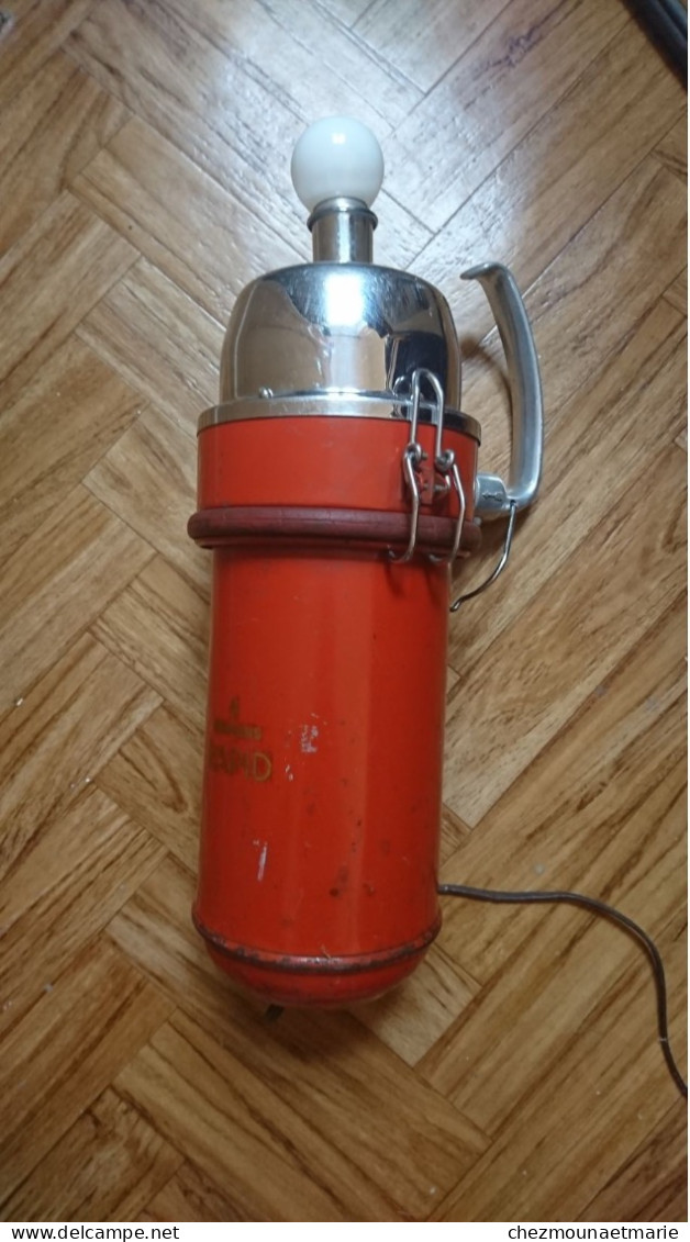 1953 VINTAGE LAMPE ASPIRATEUR MODIFIE SIEMENS RAPID HAUTEUR AVEC AMPOULE 43 CM - Luminaires & Lustres