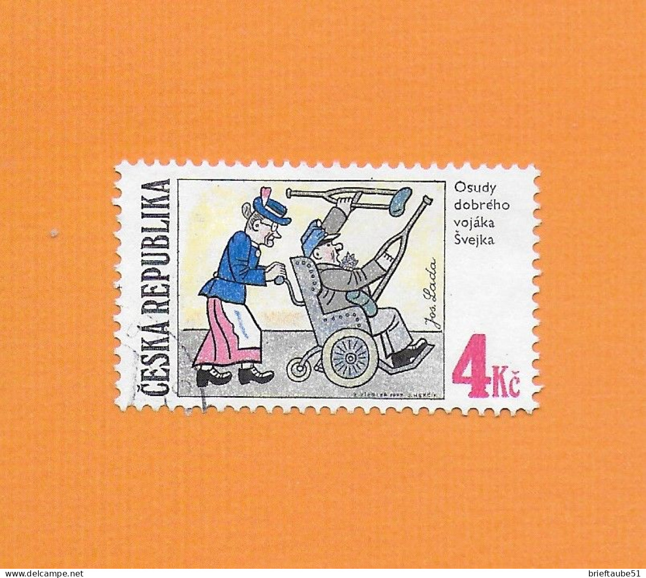 CZECH REPUBLIC 1997 Gestempelt°Used/Bedarf   MiNr. 153  "Der Brave Soldat Schwejk" - Gebruikt