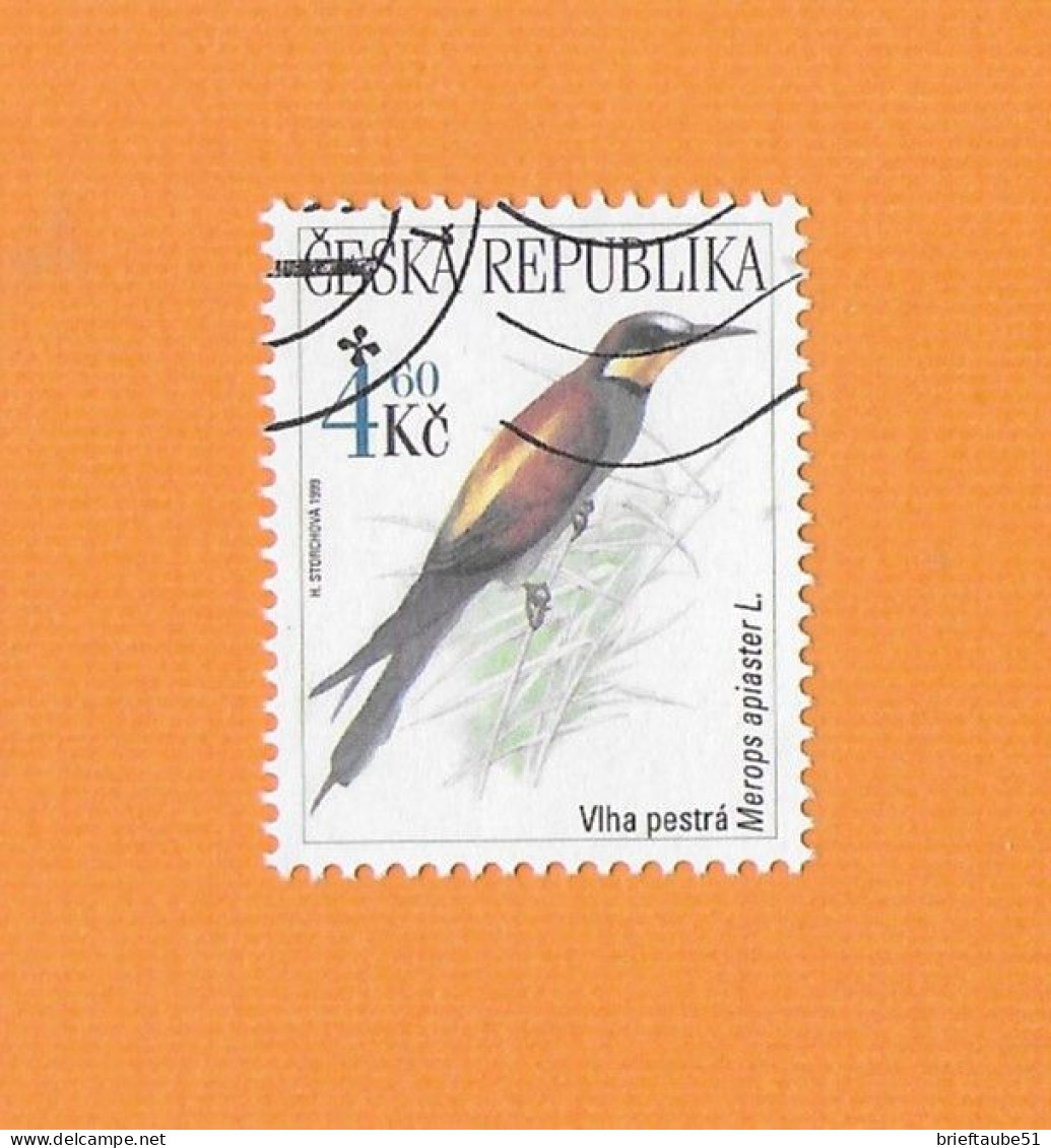 CZECH REPUBLIC 1999 Gestempelt°Used/Bedarf   MiNr. 207  "VOGEL: Bienenfresse" - Gebraucht