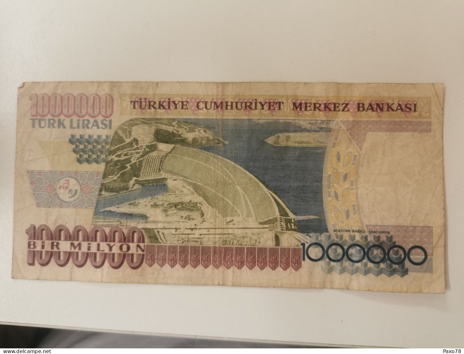 Turquie, 1000000 Lirasi 1970 - Turquia