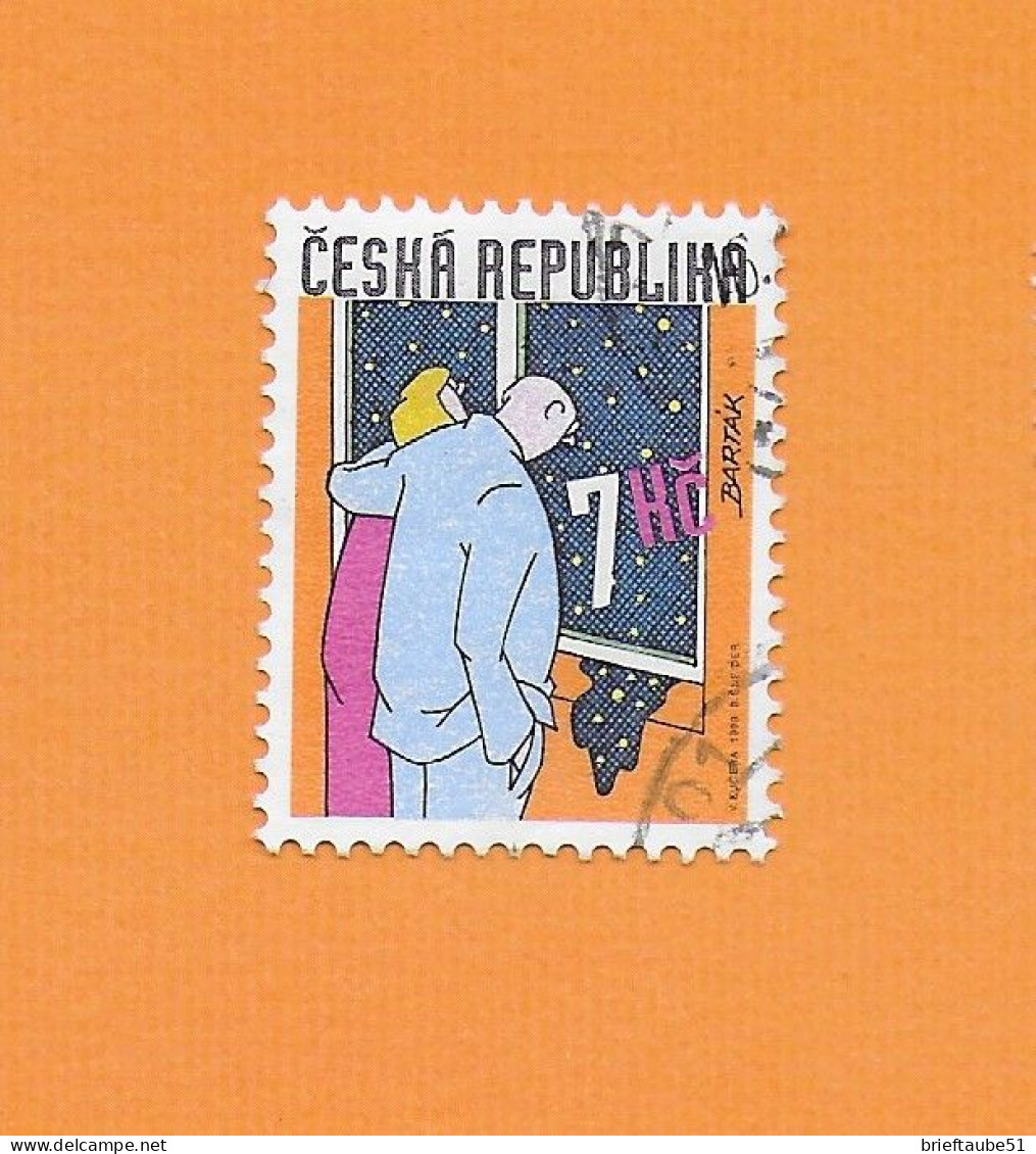 CZECH REPUBLIC 1999 Gestempelt°Used/Bedarf   MiNr. 233  "HUMOR  #  Der Himmel Fällt Zum Fenster Rein" - Used Stamps