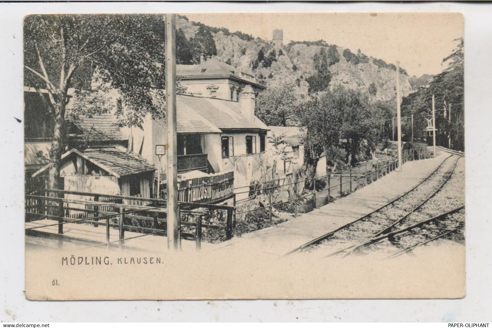 A 2340 MÖDLING - KLAUSEN,  "Zur Französin" An Der Eisenbahnlinie, 1912 - Mödling