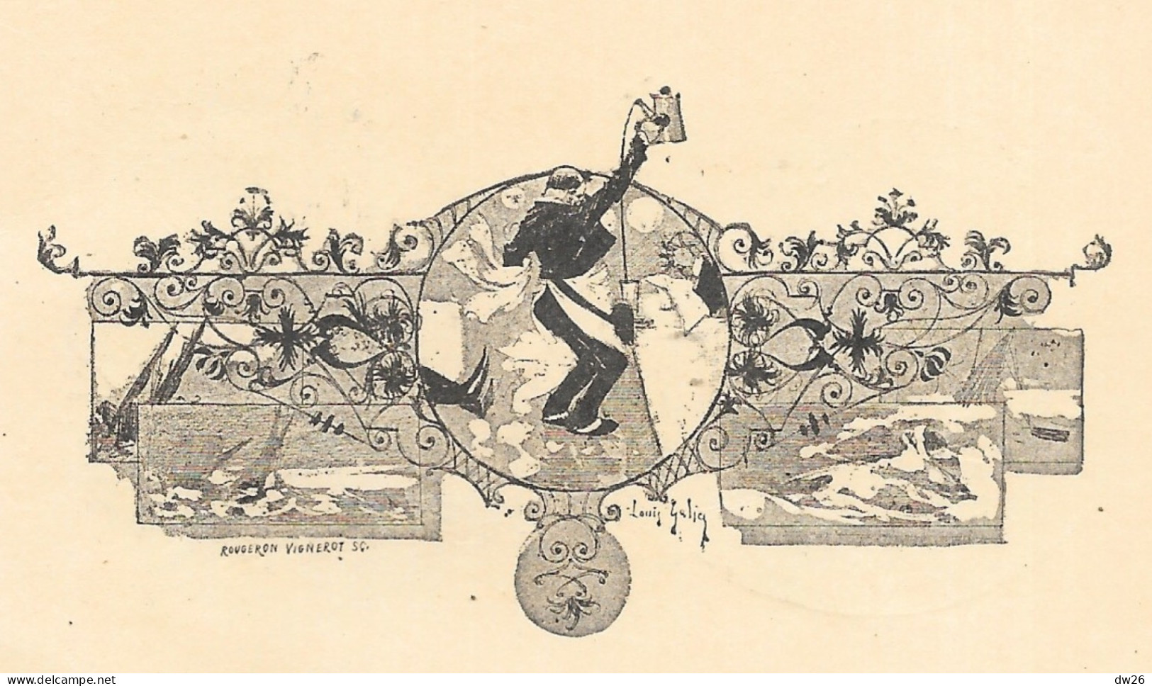 Essai poétique E.C.: Le Panthéon de Montjoyeux, avec 9 illustrations de Rougeron Vignerot Sc - Imp. Crété Corbeil 1889