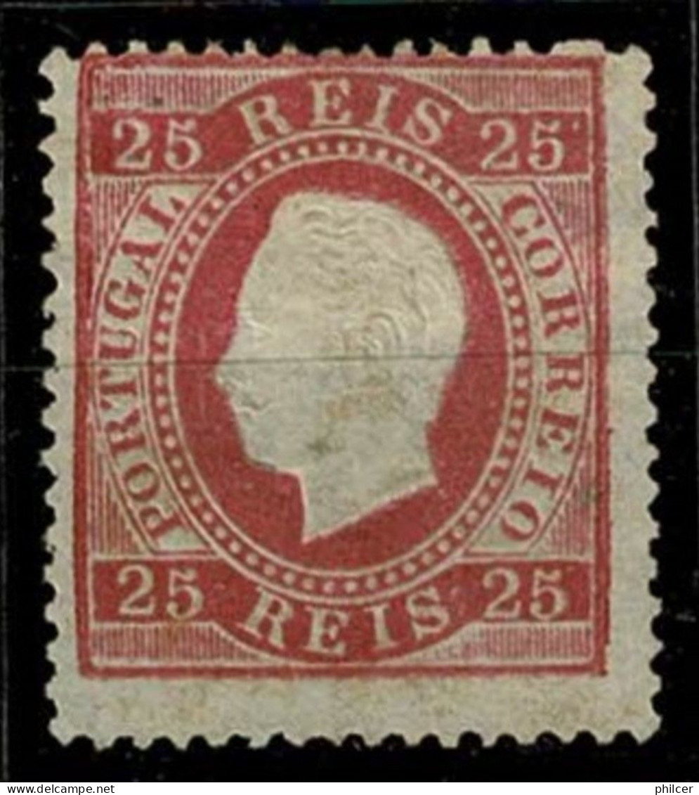 Portugal, 1870/6, # 40af Dent. 13 1/2, Tipo XIV, MNG - Ongebruikt