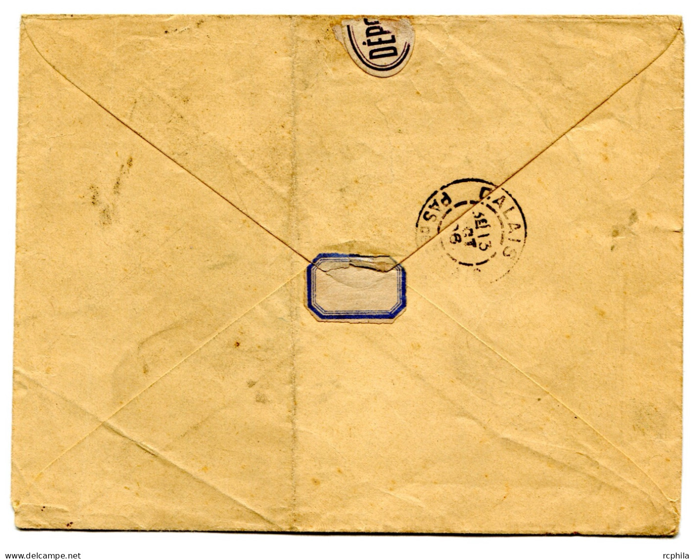 RC 25368 FRANCE ENTIER ENVELOPPE REPIQUÉE VISITE DU TSAR DE RUSSIE DE PARIS POUR CALAIS - Enveloppes Repiquages (avant 1995)