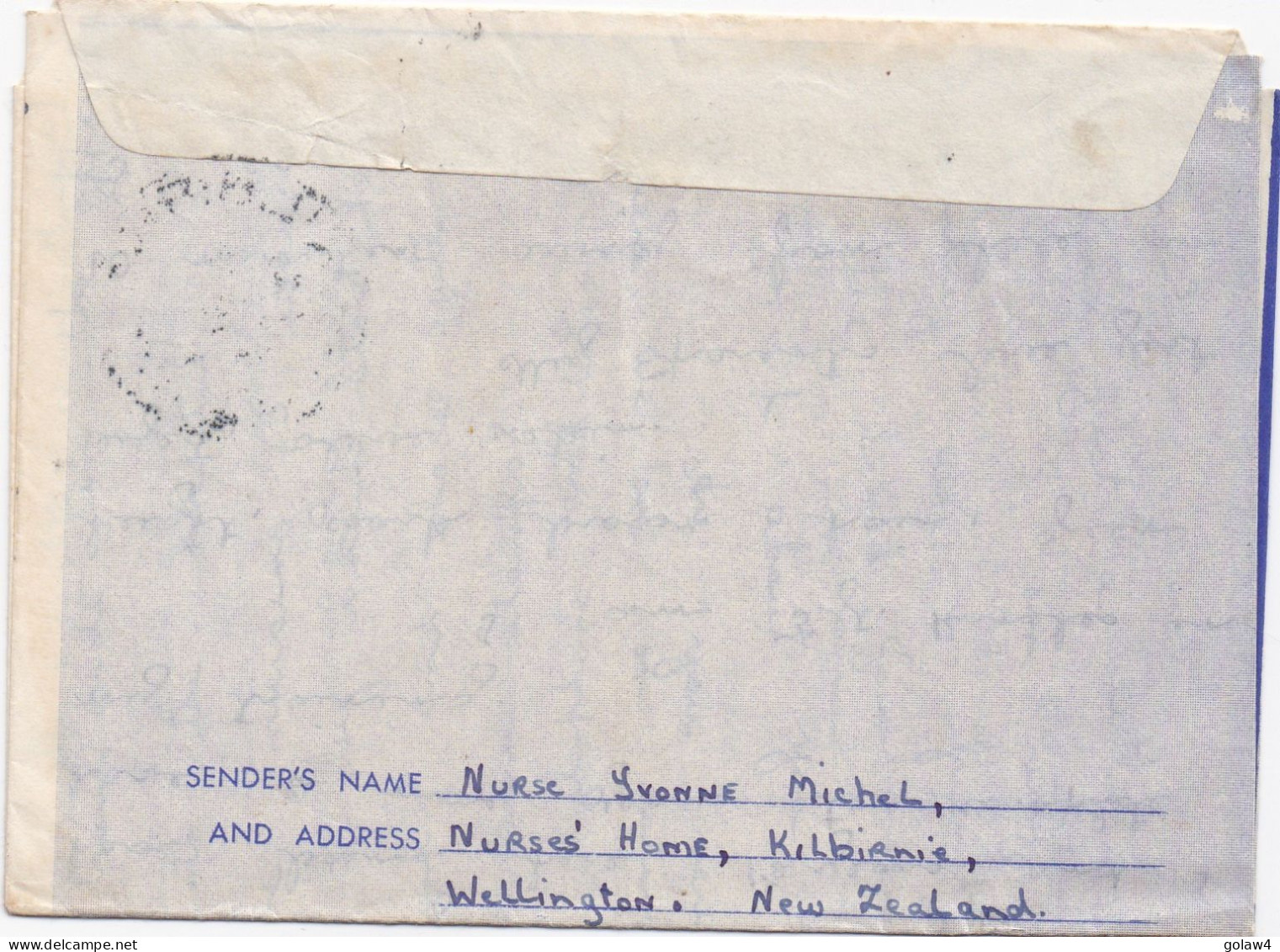 32927# NOUVELLE ZELANDE ENTIER POSTAL LETTER CARD Obl KILBIRNIE 1947 NEW ZELAND WELLINGTON VEZELISE MEURTHE MOSELLE - Enteros Postales