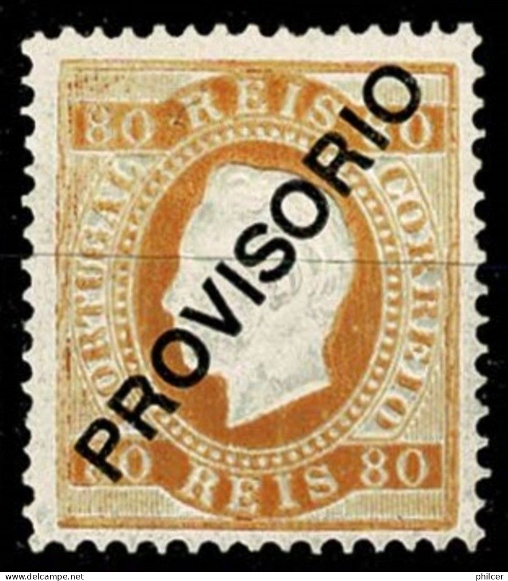 Portugal, 1892/3, # 88 (42i) Dent. 12 1/2, Papel Porcelana, MH - Unused Stamps