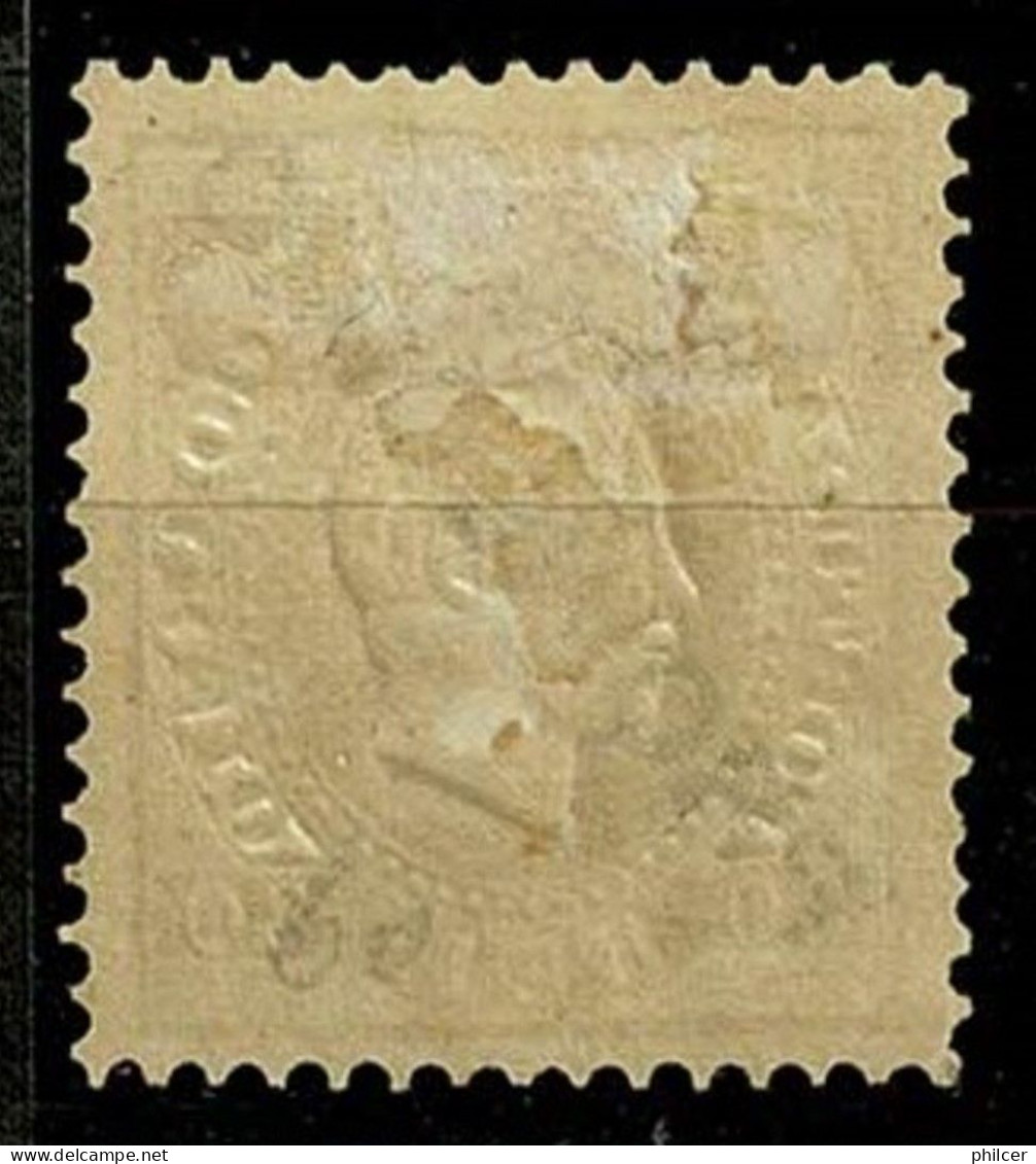 Portugal, 1892/3, # 88 (42i) Dent. 12 1/2, Papel Porcelana, MH - Nuovi