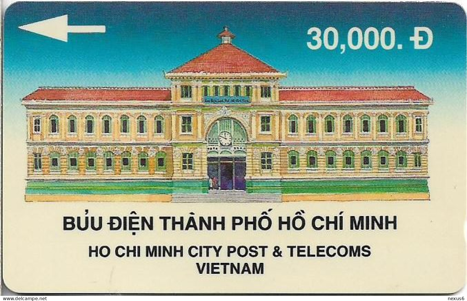 Vietnam - Uniphonekad (GPT) - P & T HCM Building (Blue) - 1VTNA - Used - Vietnam