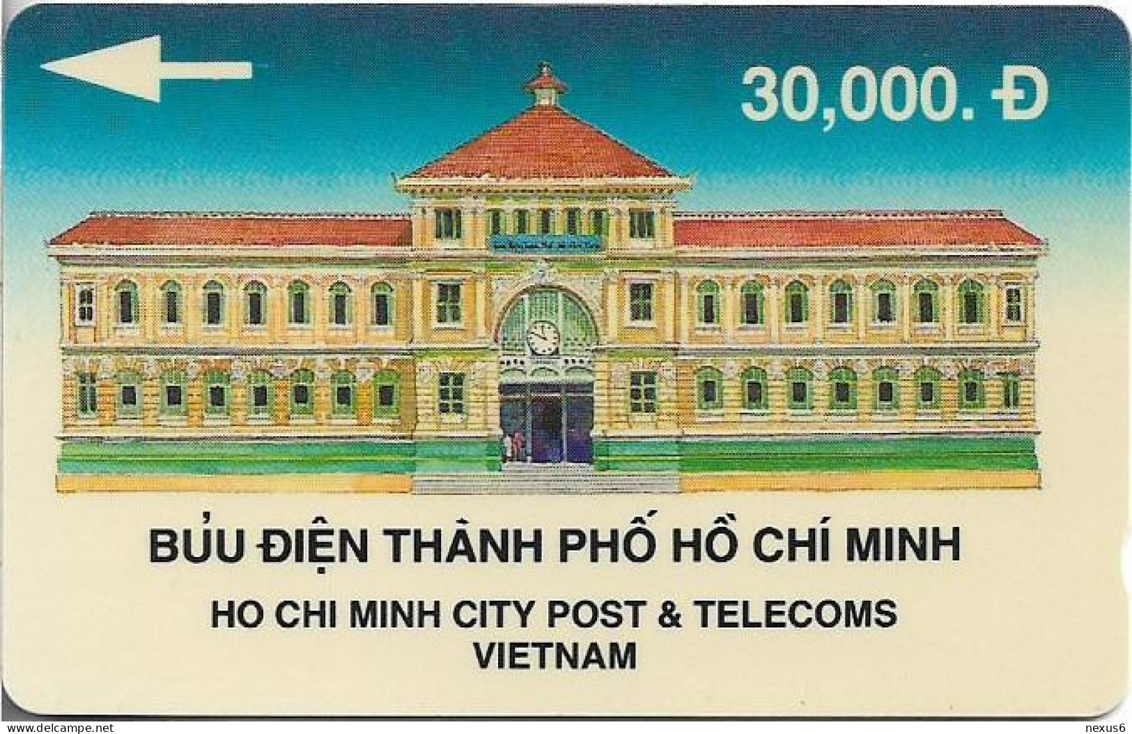 Vietnam - Uniphonekad (GPT) - P & T HCM Building (Blue) - 2VTNA - Used - Viêt-Nam