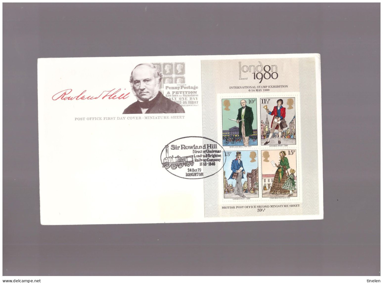 Inghilterra -  1979   Fdc Roland Hill   London Inter Stamp Exibition - Rowland Hill