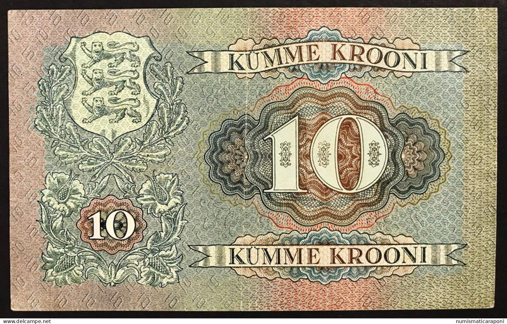 EESTI PANK Estonia 10 KUMME KROONI 1937 Vf+ Bb+  Lotto 2934 - Estonie