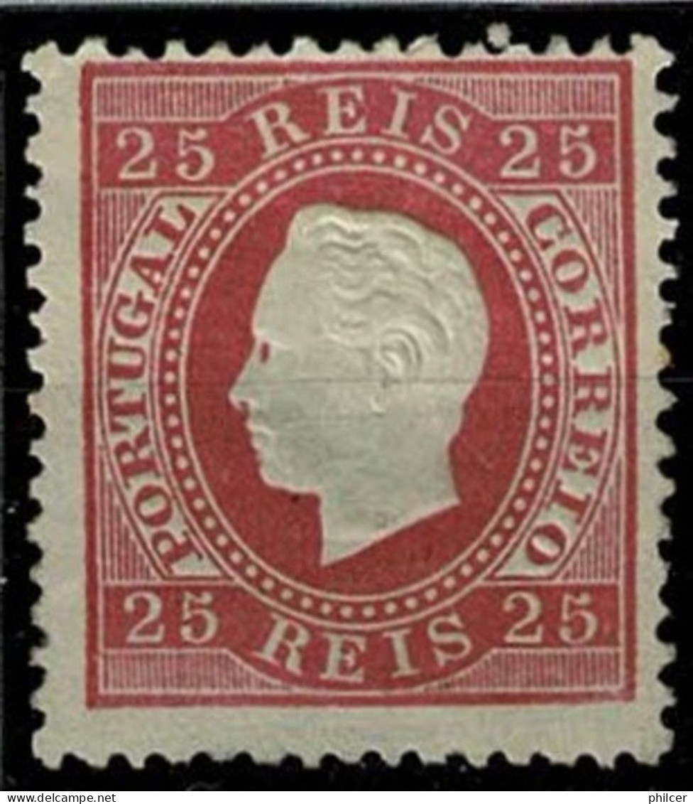 Portugal, 1870/6, # 40l Dent. 12 3/4, Tipo XIII, MNG - Ongebruikt