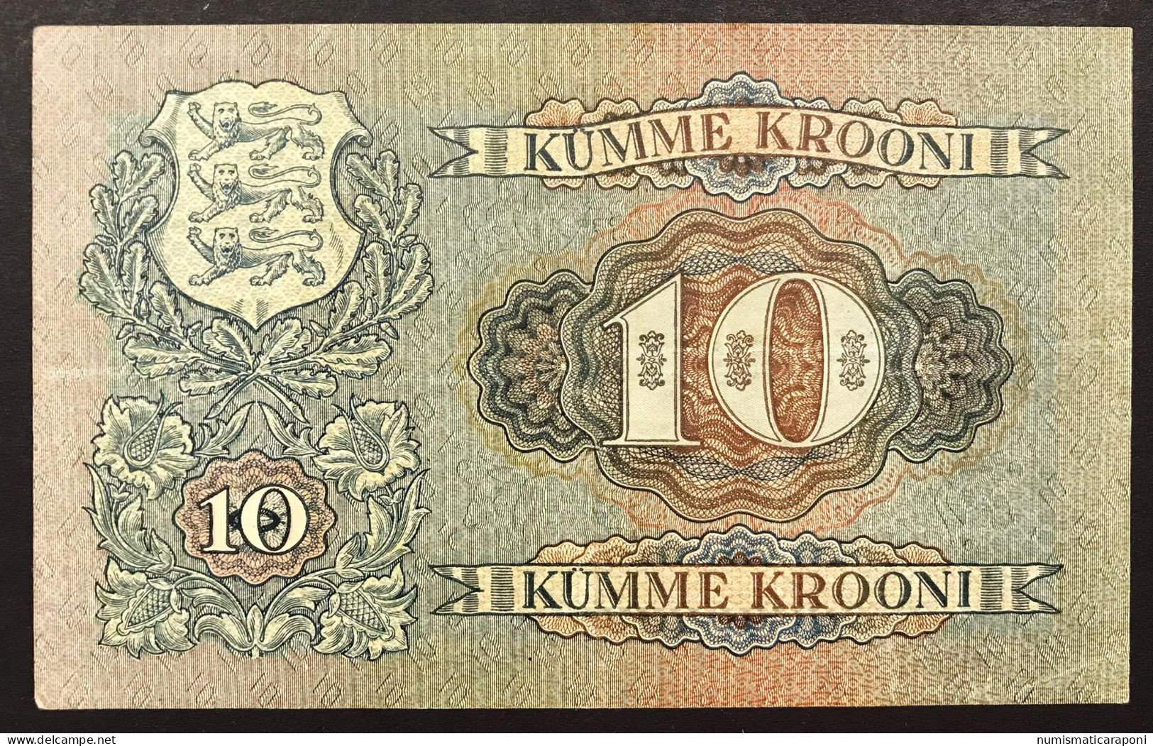 EESTI PANK Estonia 10 KUMME KROONI 1928 Pick#63a Vf Bb  Lotto 4566 - Estland