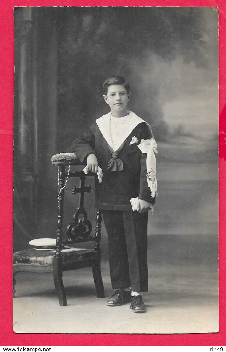 Cpa  Algérie, Alger Carte Photo En 1924, Photographe Menard Et Bury,  Enfant Au Dos  Noté "Maxime Salom" Voir Scannes - Bambini