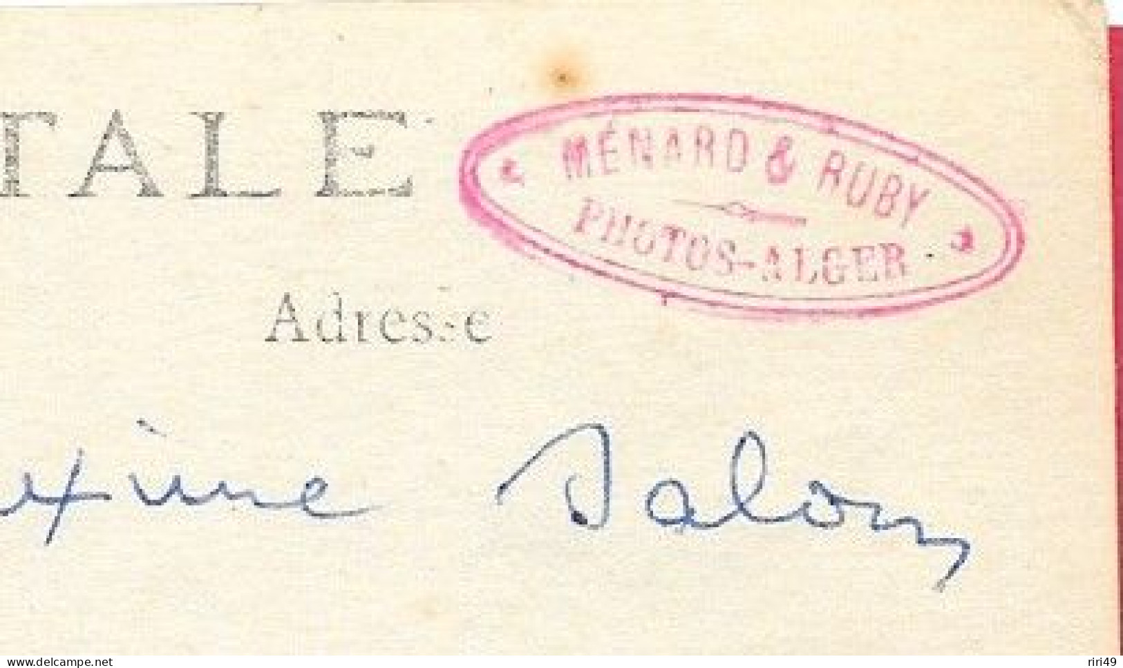 Cpa  Algérie, Alger Carte Photo En 1924, Photographe Menard Et Bury,  Enfant Au Dos  Noté "Maxime Salom" Voir Scannes - Kinder