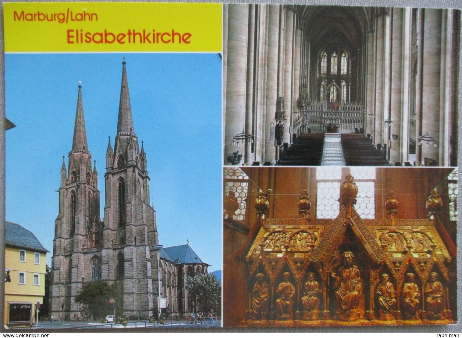 GERMANY DEUTSCHLAND MISC MARBURG LAHN DOM KIRCHE CHUR CP AK CP KARTE POSTCARD POSTKARTE ANSICHTSKARTE CARTE POSTALE CARD - Schoeneweide