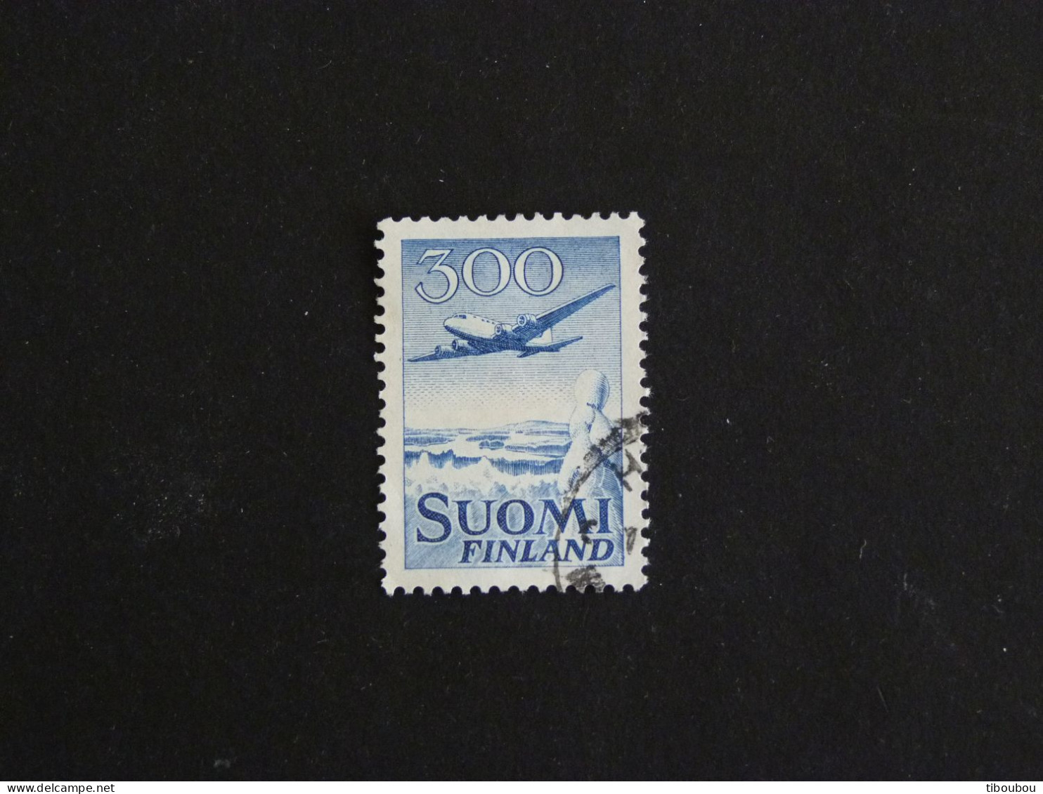 FINLANDE SUOMI FINLAND YT PA 4 OBLITERE - DOUGLAS DC6 - Used Stamps
