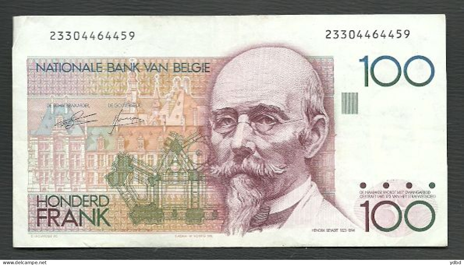 BELGIQUE   = UN BILLET DE 100 FRANCS DE 1982 à 1994 - Andere & Zonder Classificatie