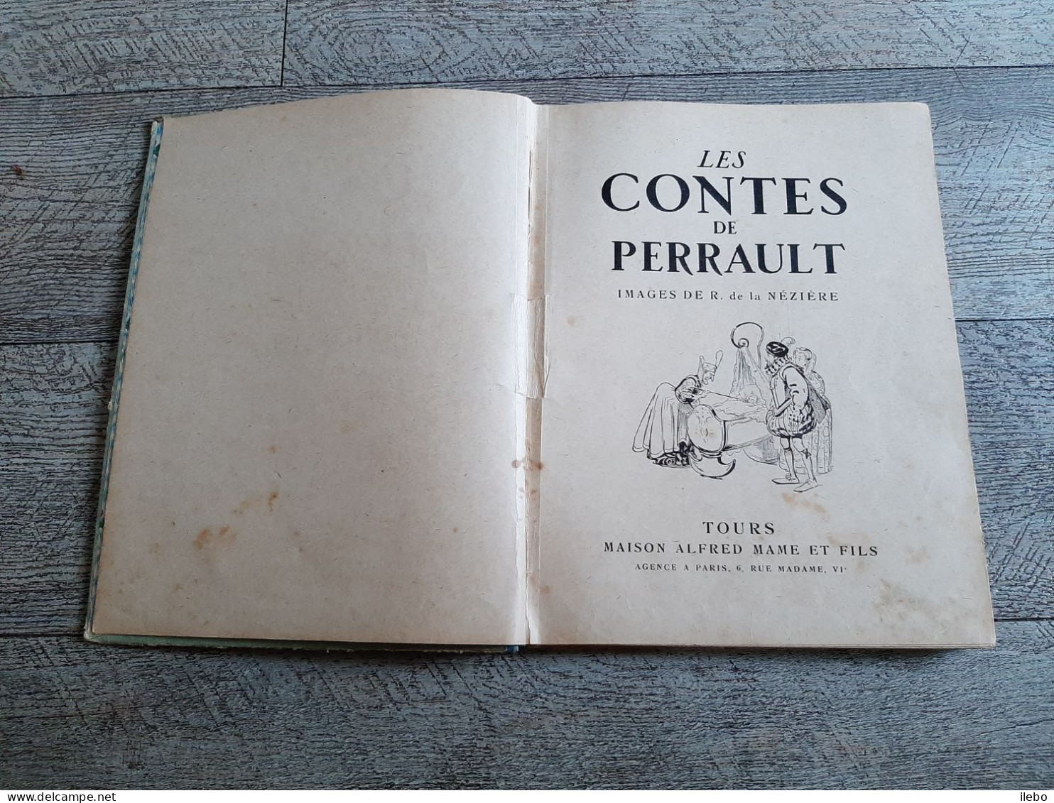 Les Contes De Perrault éditions Mame Tours Illustré Par De La Nézière 1932 - Cuentos