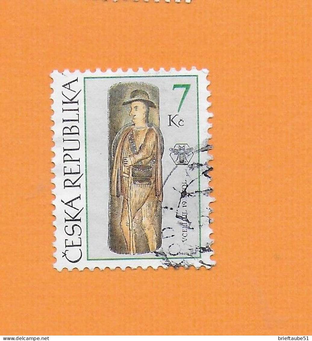 CZECH REPUBLIC 1997 Gestempelt°Used/Bedarf   MiNr. 230 "VOLKSKUNST # Bienenkorb: Schornsteinfeger"" - Gebruikt