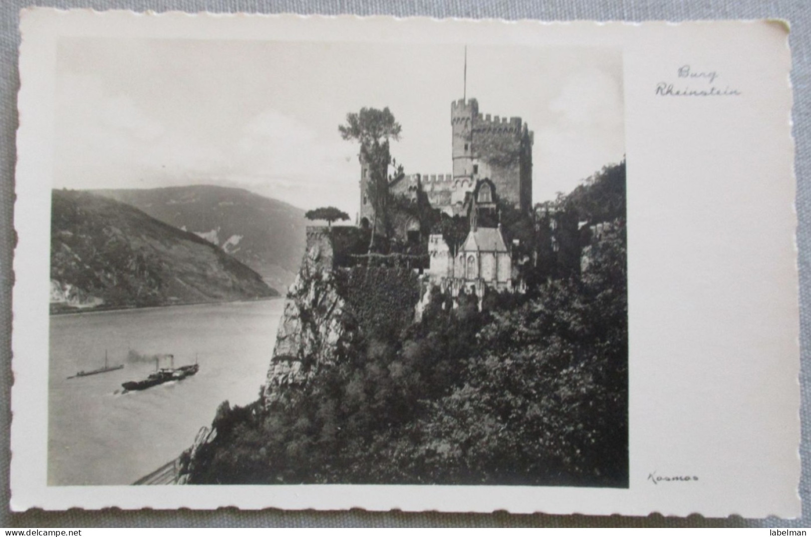 GERMANY DEUTSCHLAND MISC RHEINSTEIN BURG CASTLE TRECHTINGSHAUSEN PC KARTE POSTCARD POSTKARTE ANSICHTSKARTE CARTE POSTALE - Schoeneweide