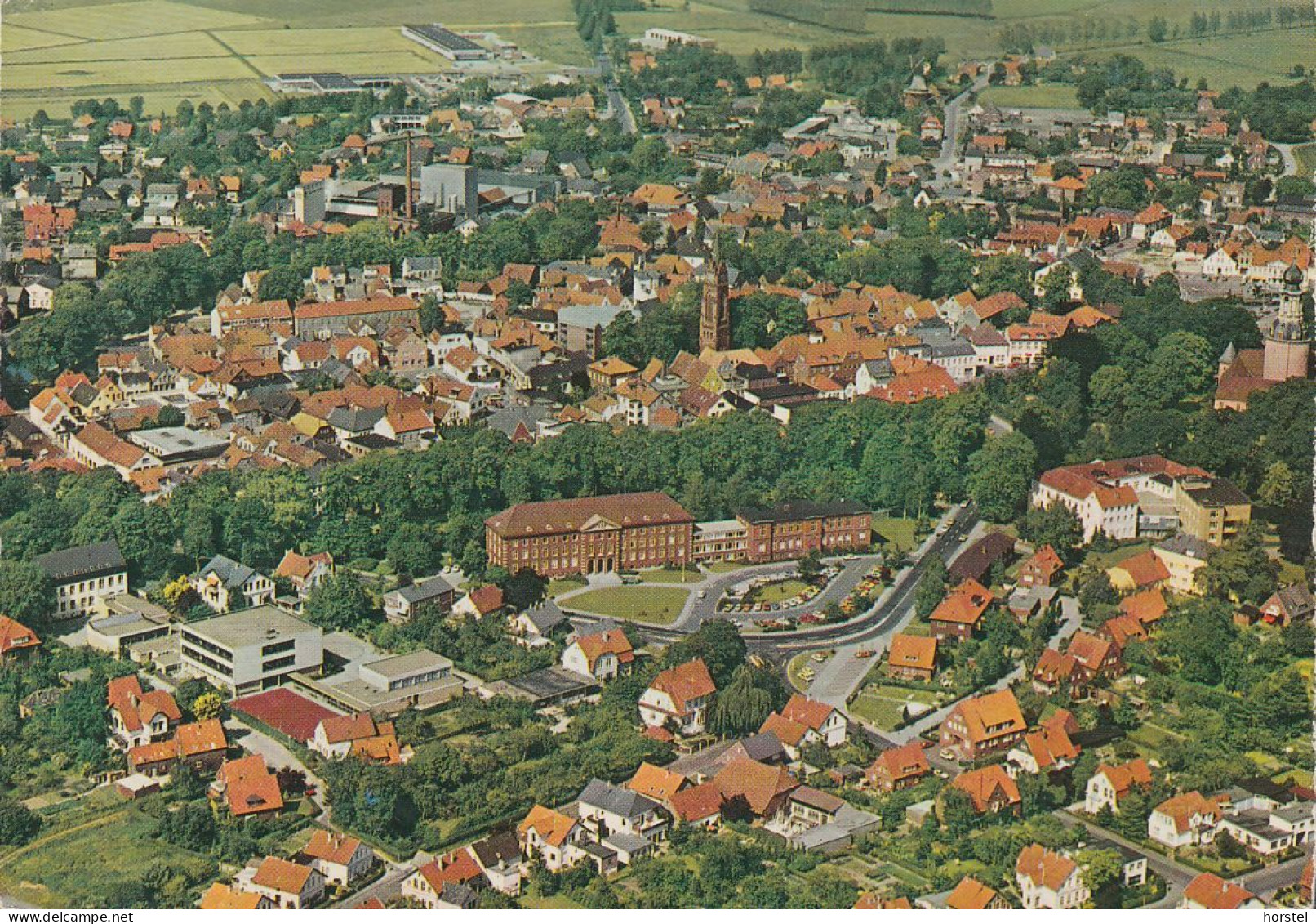 D-26441 Jever - Ostfriesland - Ortsansicht - Fabrik - Luftbild - Aerial View - Jever